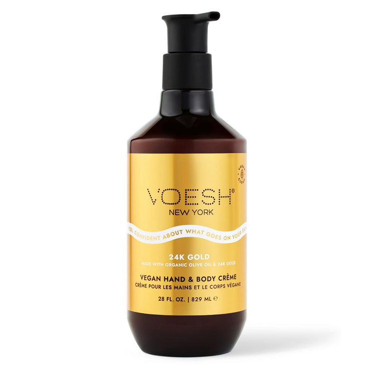 Voesh Vegan Body & Hand Crème Imperial Gold 28 oz VBH128GLD