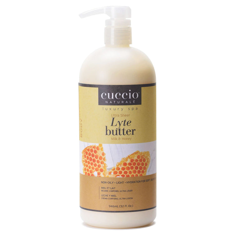 Cuccio Non-Oily Lyte Butter 32 oz Milk & Honey 3150-C