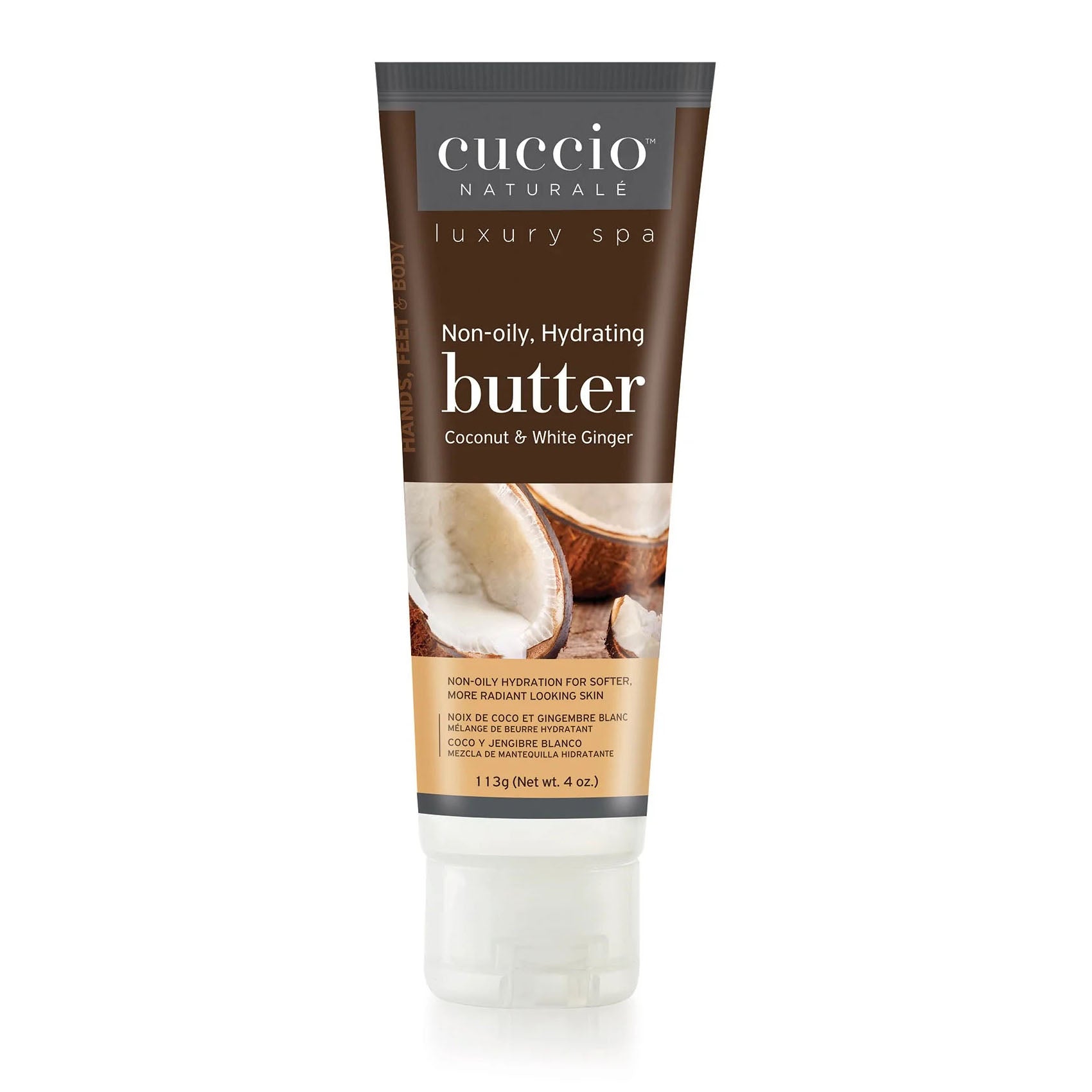 Cuccio Butter Blend Tube 4 oz - Coconut & White Ginger 3380