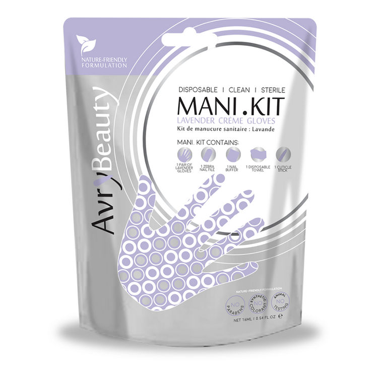 AvryBeauty Mani Kit Lavender Creme Gloves AK005LVNR-M 00735