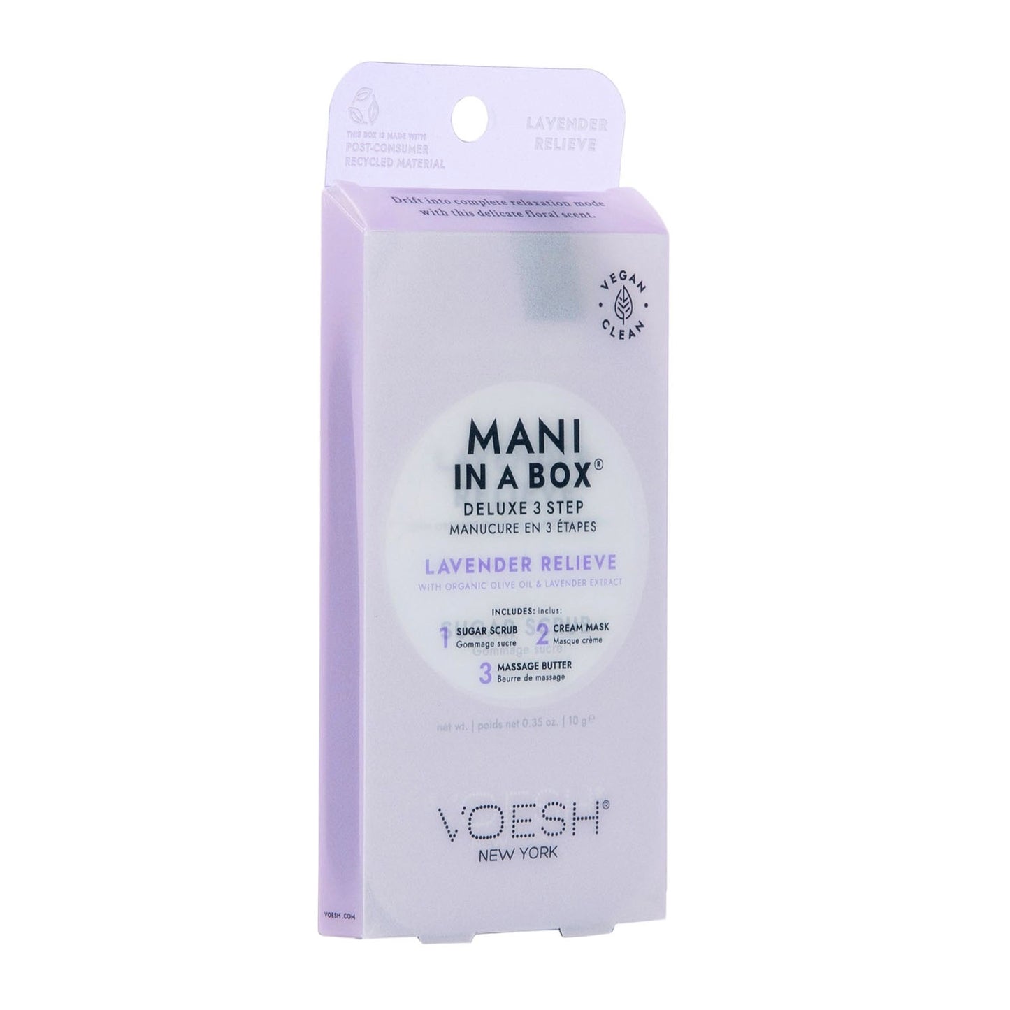 Voesh Mani In A Box Waterless 3 Step Lavender Relieve 127LVR