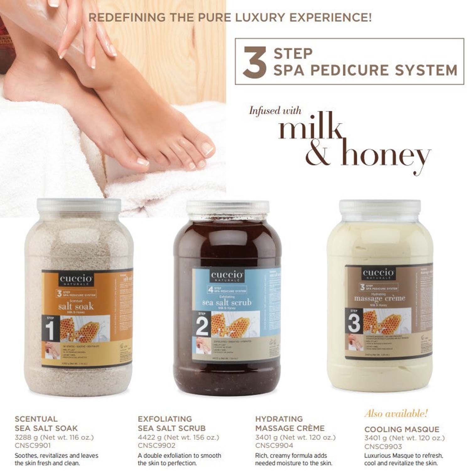 Cuccio Hydrating Massage Creme Milk & Honey120oz/3401g #3404