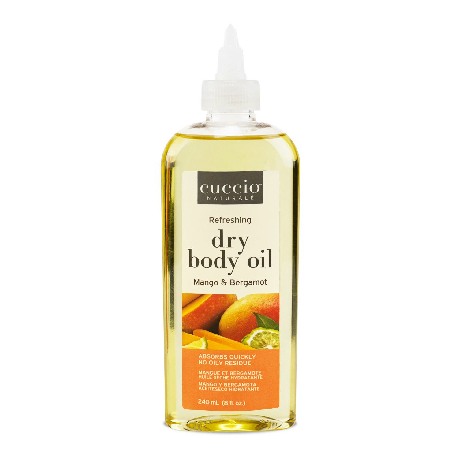 Cuccio Naturale Dry Body Oil 8 oz Mango & Bergamot 98104