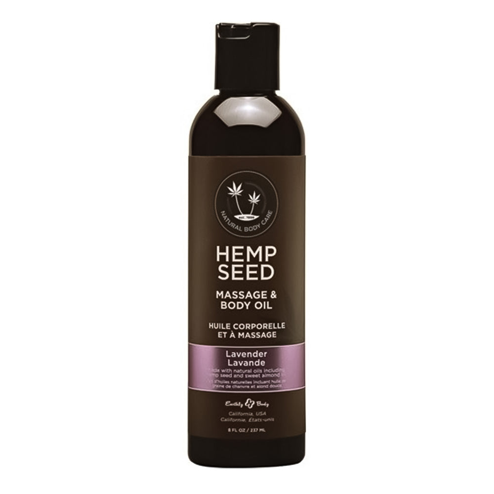 Hemp Seed Massage & Body Oil 8 oz - Lavender MAS006/00086