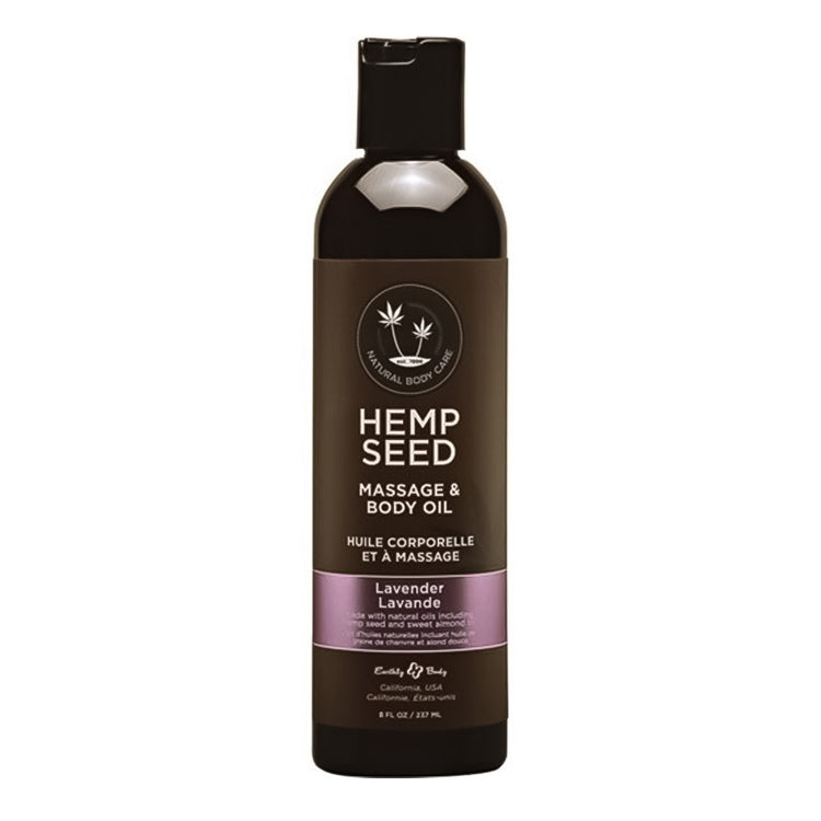 Hemp Seed Massage & Body Oil 8 oz - Lavender MAS006/00086