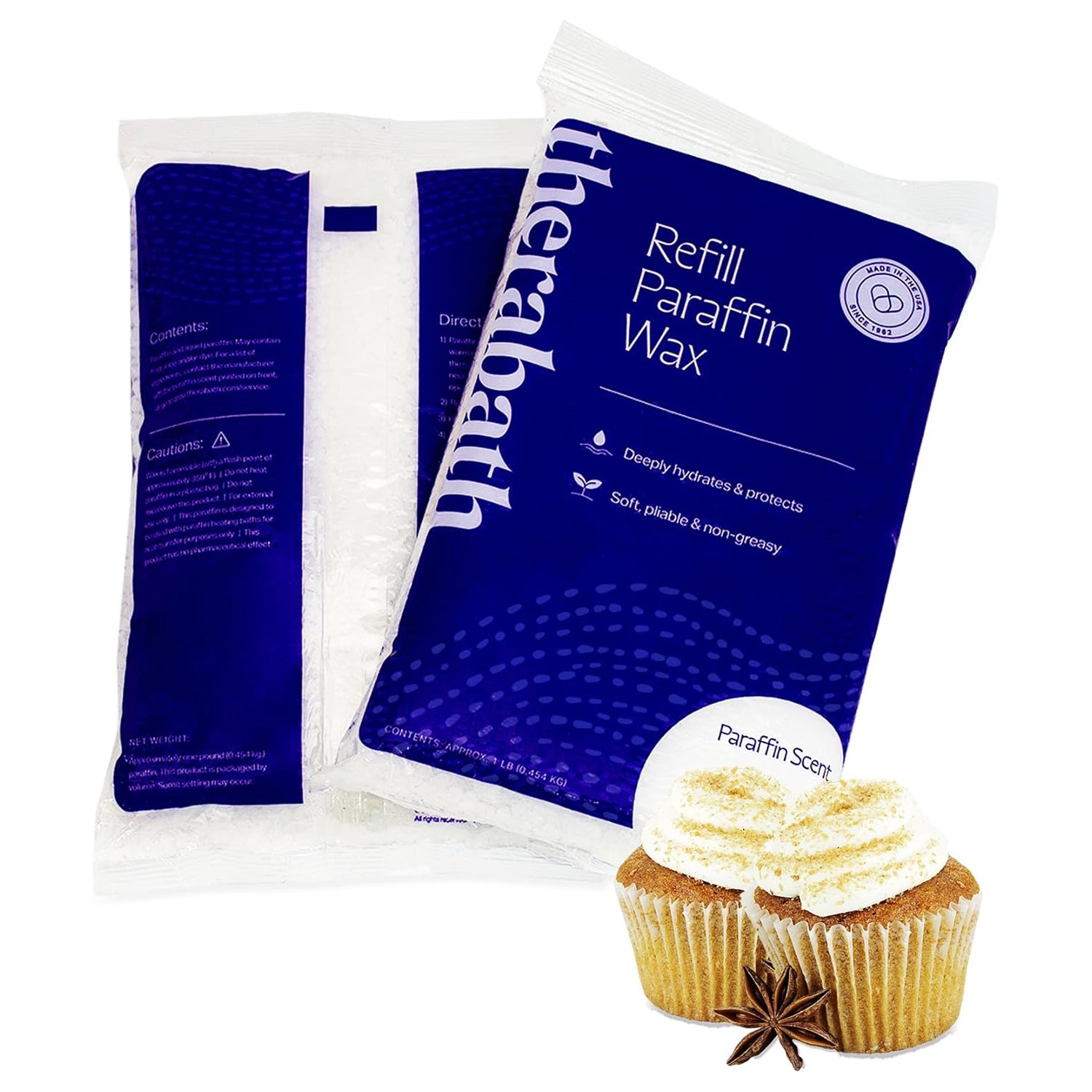 Therabath Refill Paraffin Wax Beads Pumpkin Cupcake 1 lb 172