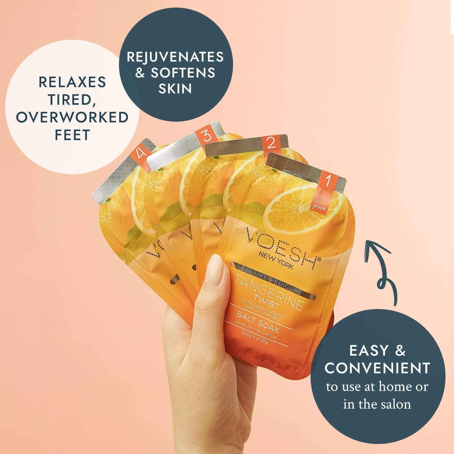 Voesh Pedi In A Box Deluxe 4 Step Tangerine Twist VPC208TGN