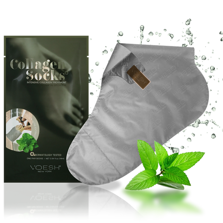 Voesh Collagen Socks W/Peppermint 1Pair - VFM212PEP #02002
