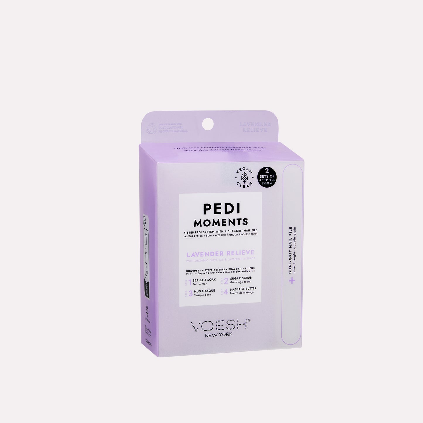 Voesh Pedi Moments Lavender Relieve VPC228LVR 02225
