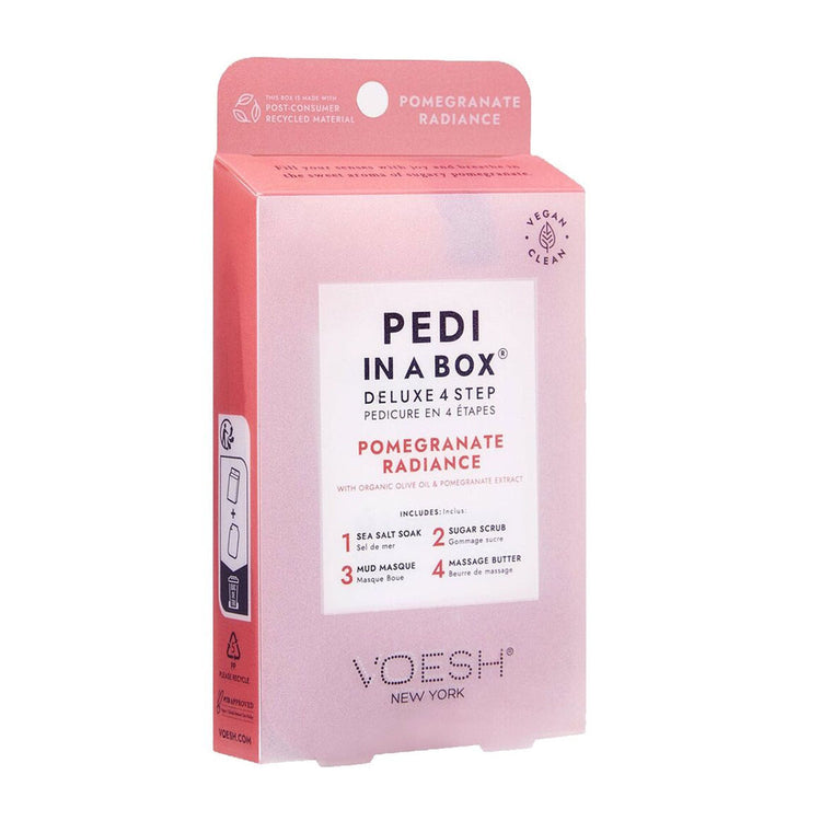 Voesh Pedi In A Box Deluxe 4 Step - Pomegranate Radiance