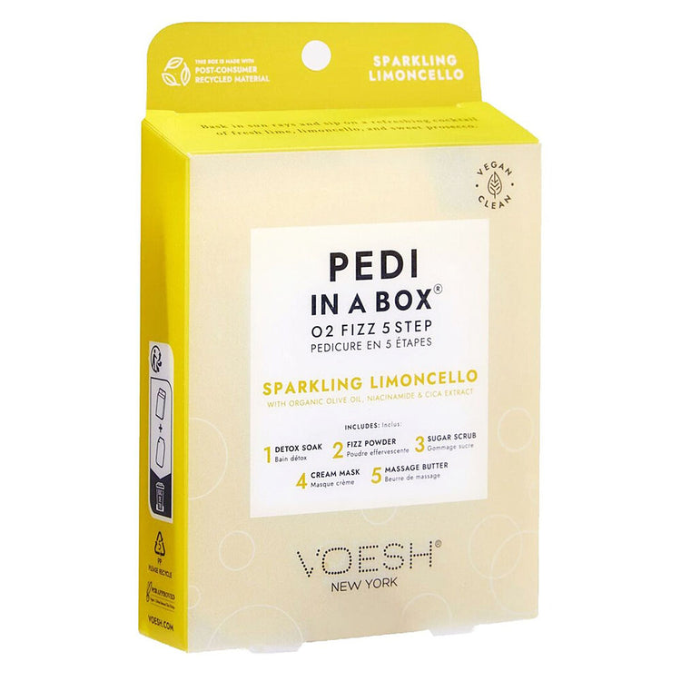 Voesh Pedi In A Box O2 Fizz 5 Step - Sparkling Limoncello