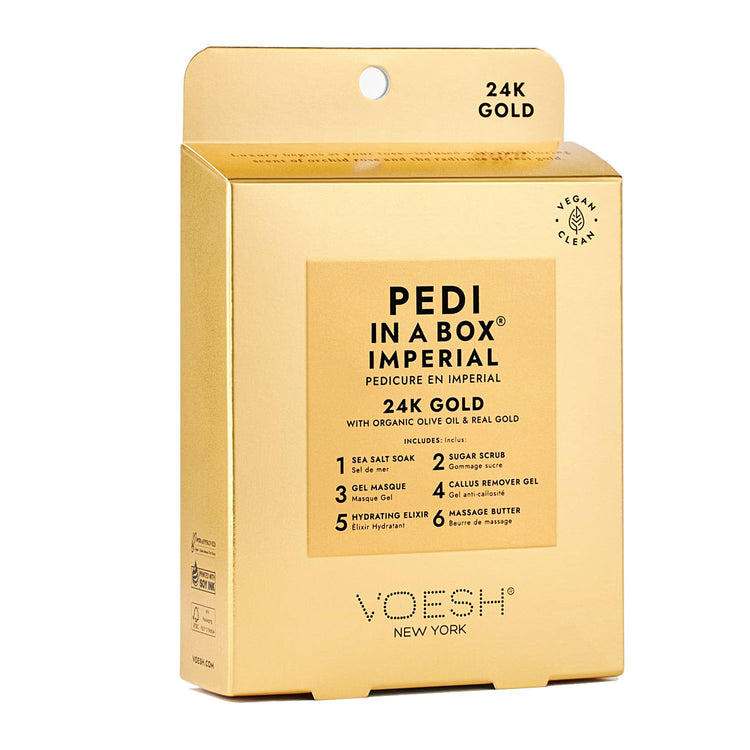 Voesh Pedi In A Box 6 Step - Imperial Gold VPC608GLD 24507