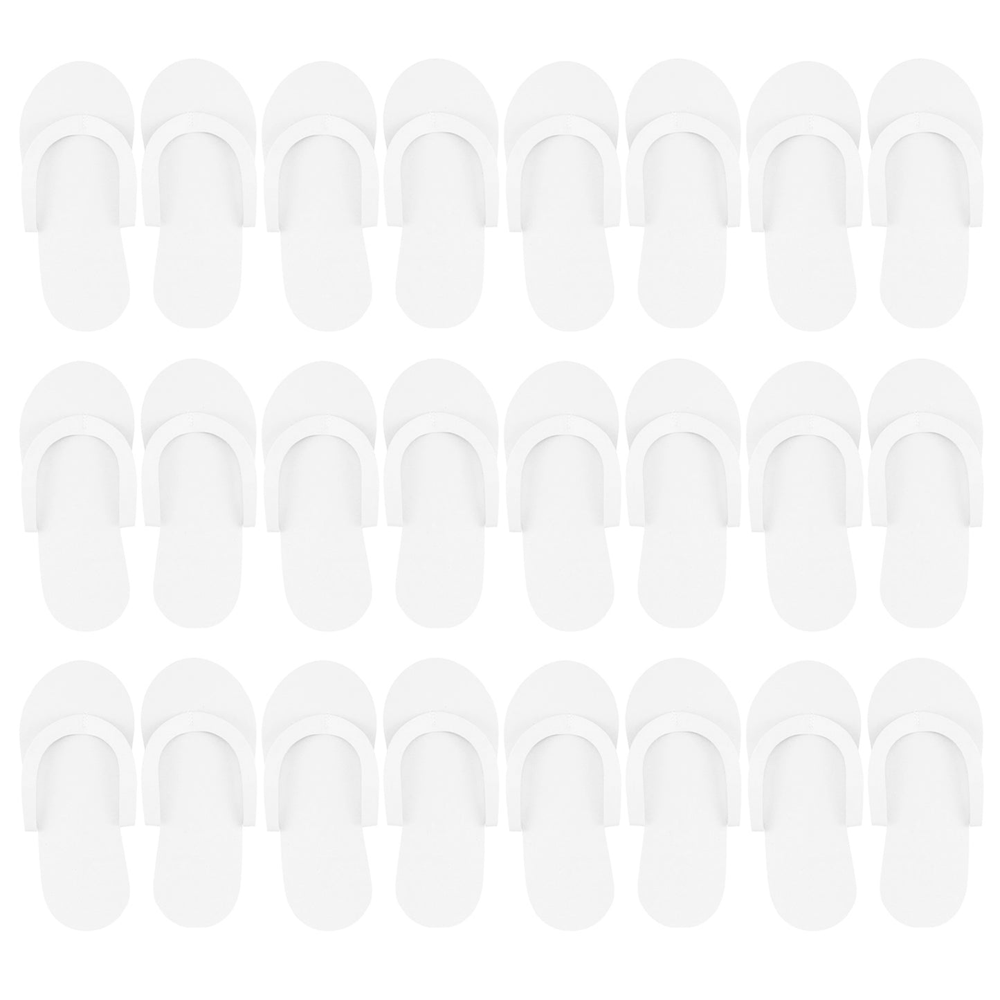 CarePro Disposable Foam Thong Slippers12pairs White 26429