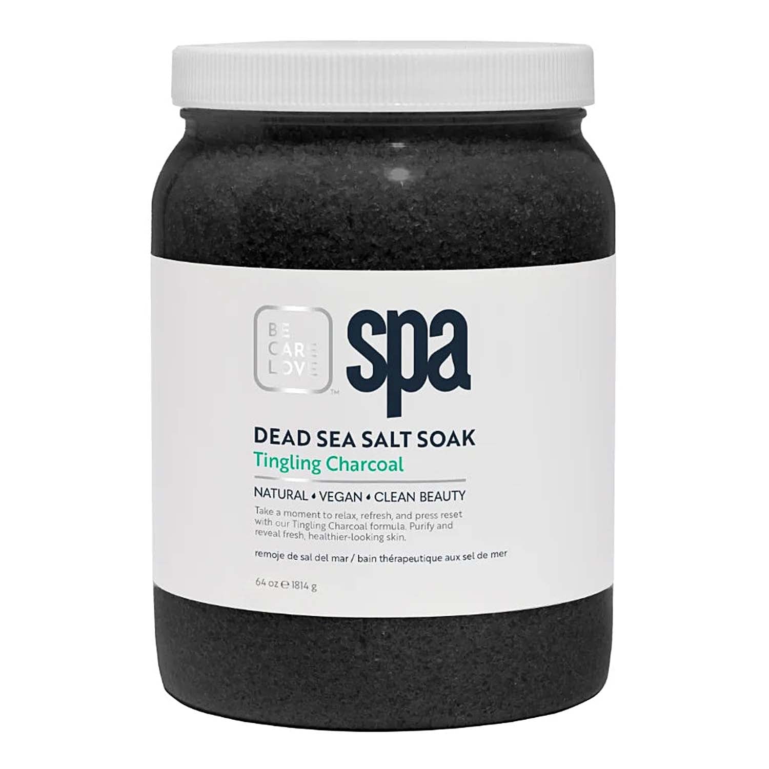 BCL SPA Dead Sea Salt Soak 64 oz - Tingling Charcoal 50019