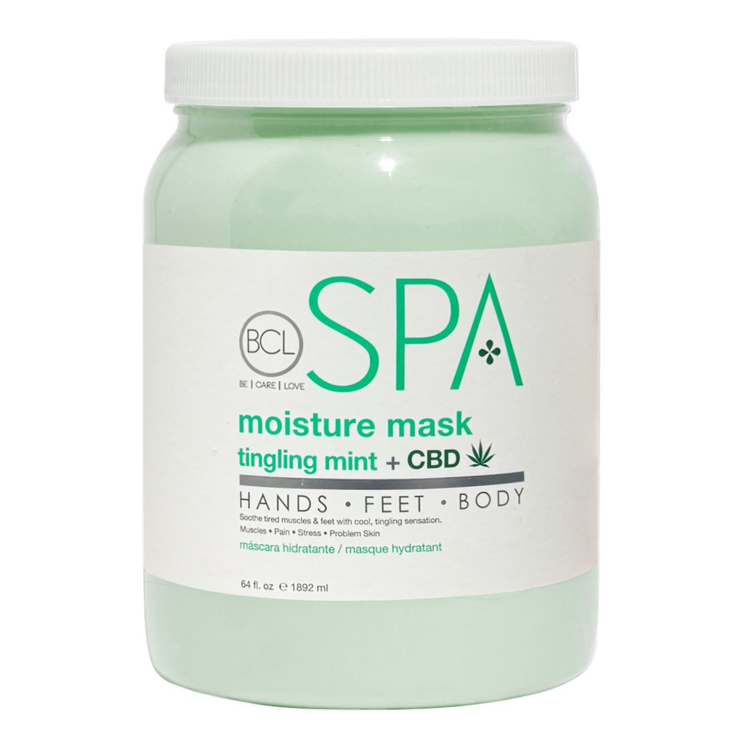 BCL SPA Moisture Mask 64 oz - Tingling Mint + CBD 56100