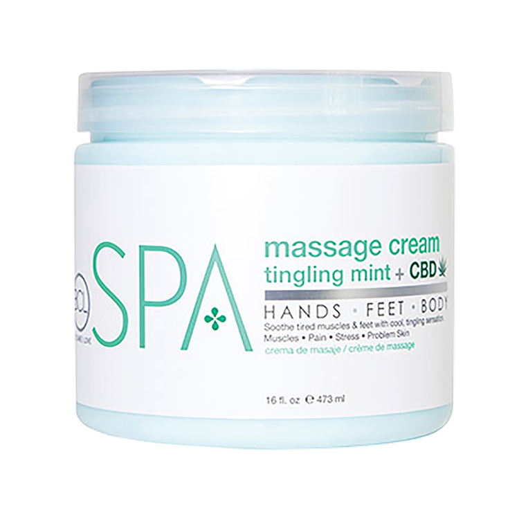 BCL SPA Massage Cream 16 oz - Tingling Mint 56116