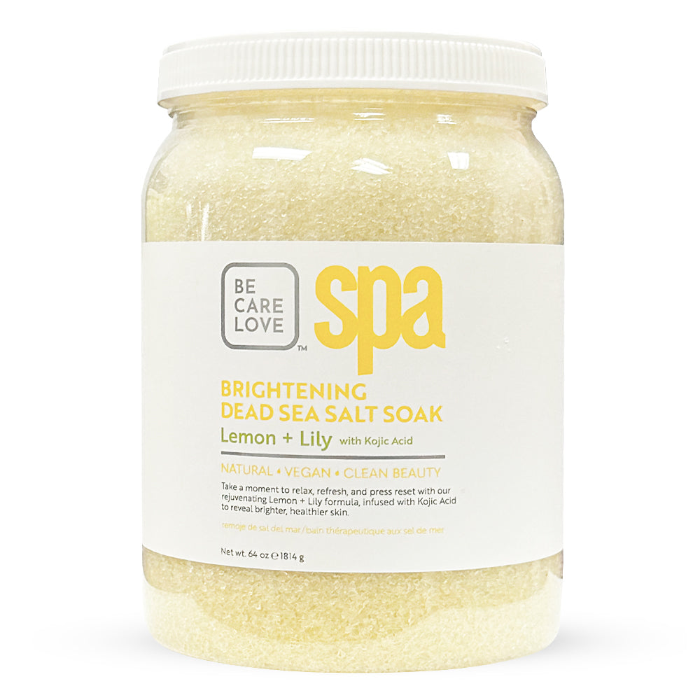 BCL SPA Brightening Dead Sea Salt Soak 64oz lemon + Lily