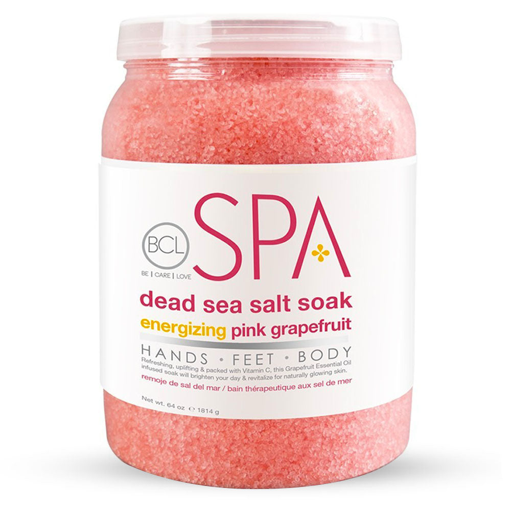 BCL SPA Dead Sea Salt Soak 64 oz Ener. Pink Grapefruit 58001