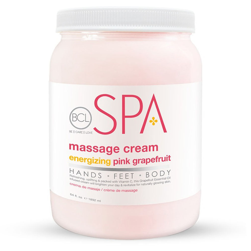 BCL SPA Massage Cream 64 oz Energizing Pink Grapefruit 58006