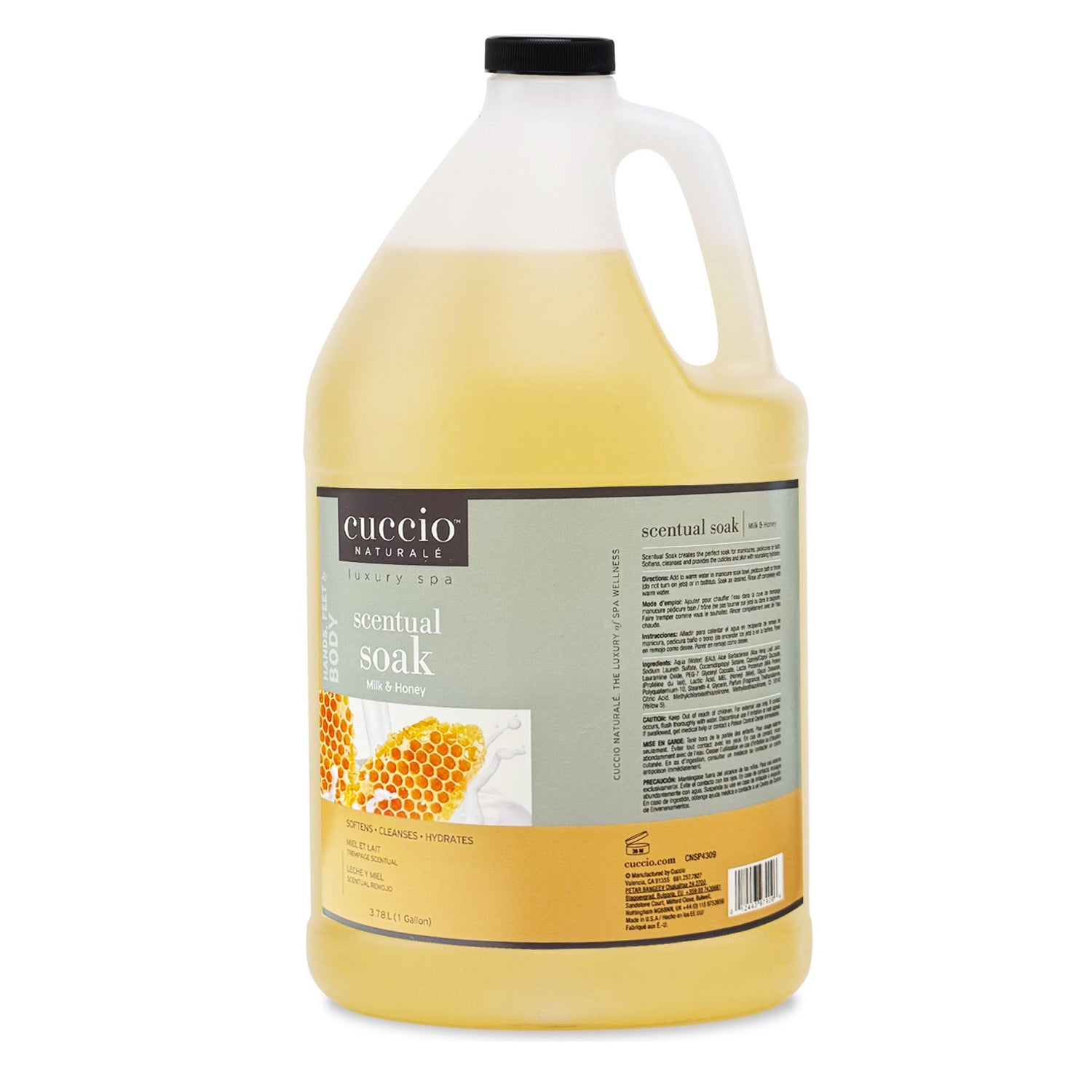 Cuccio Scentual Soak Milk & Honey Gallon 3366 97909