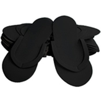 Ikonna Slip Resistant Slippers Black 12 PairsDTS-SR-BK 01295