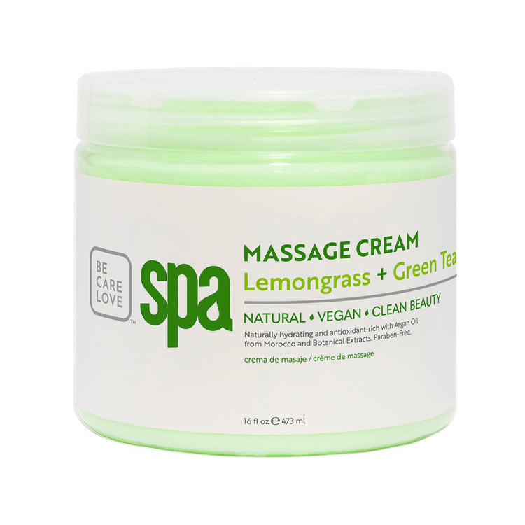 BCL SPA Massage Cream 16 oz - Lemongrass+Green Tea 51106
