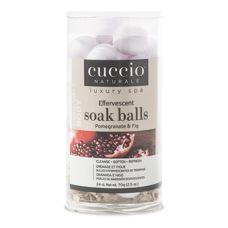 Cuccio Soak Balls 24 ct. Pomergranate & Fig CNSP2012/3008