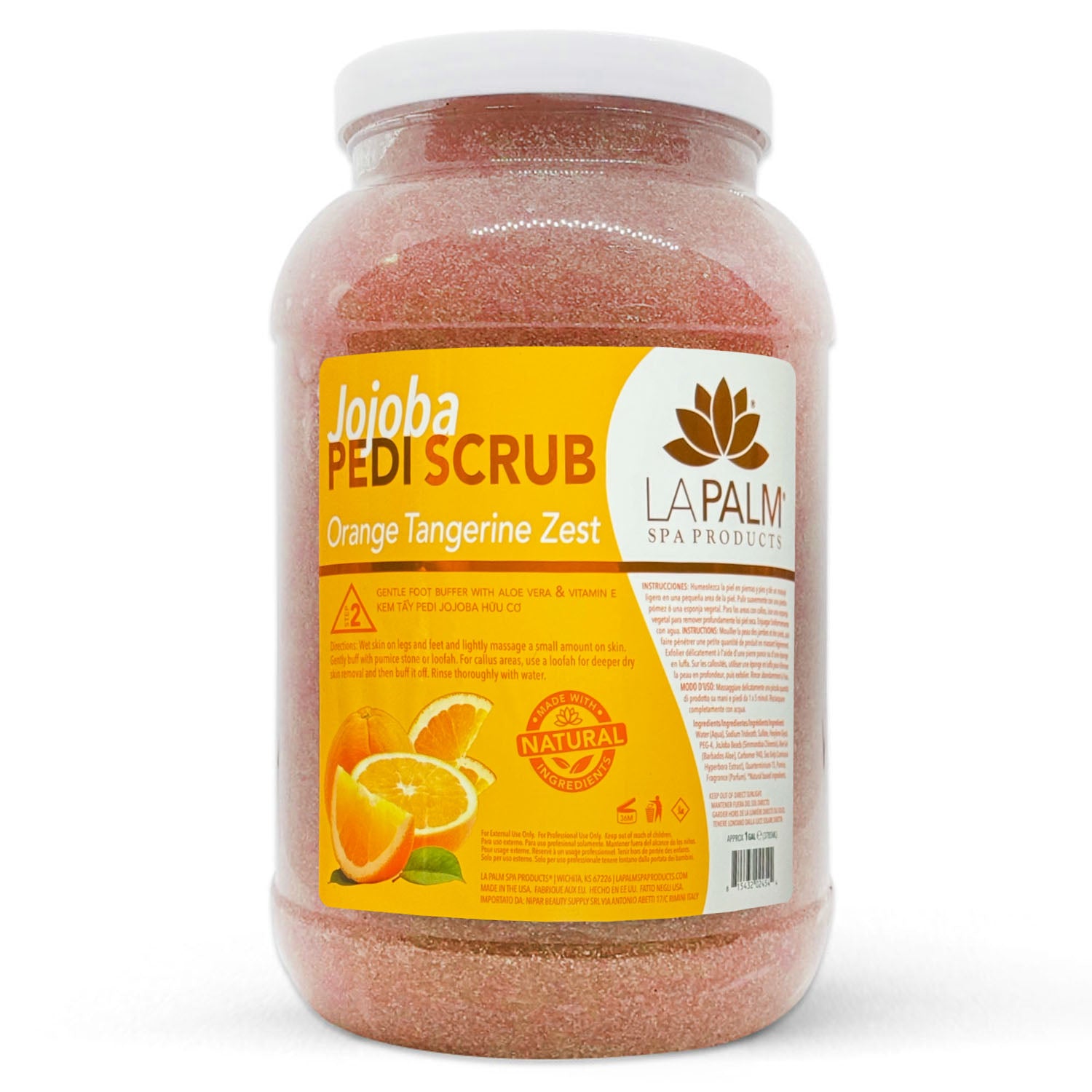 La Palm Jojoba Pedi Scrub 1G - Orange Tangerine Zest LP158