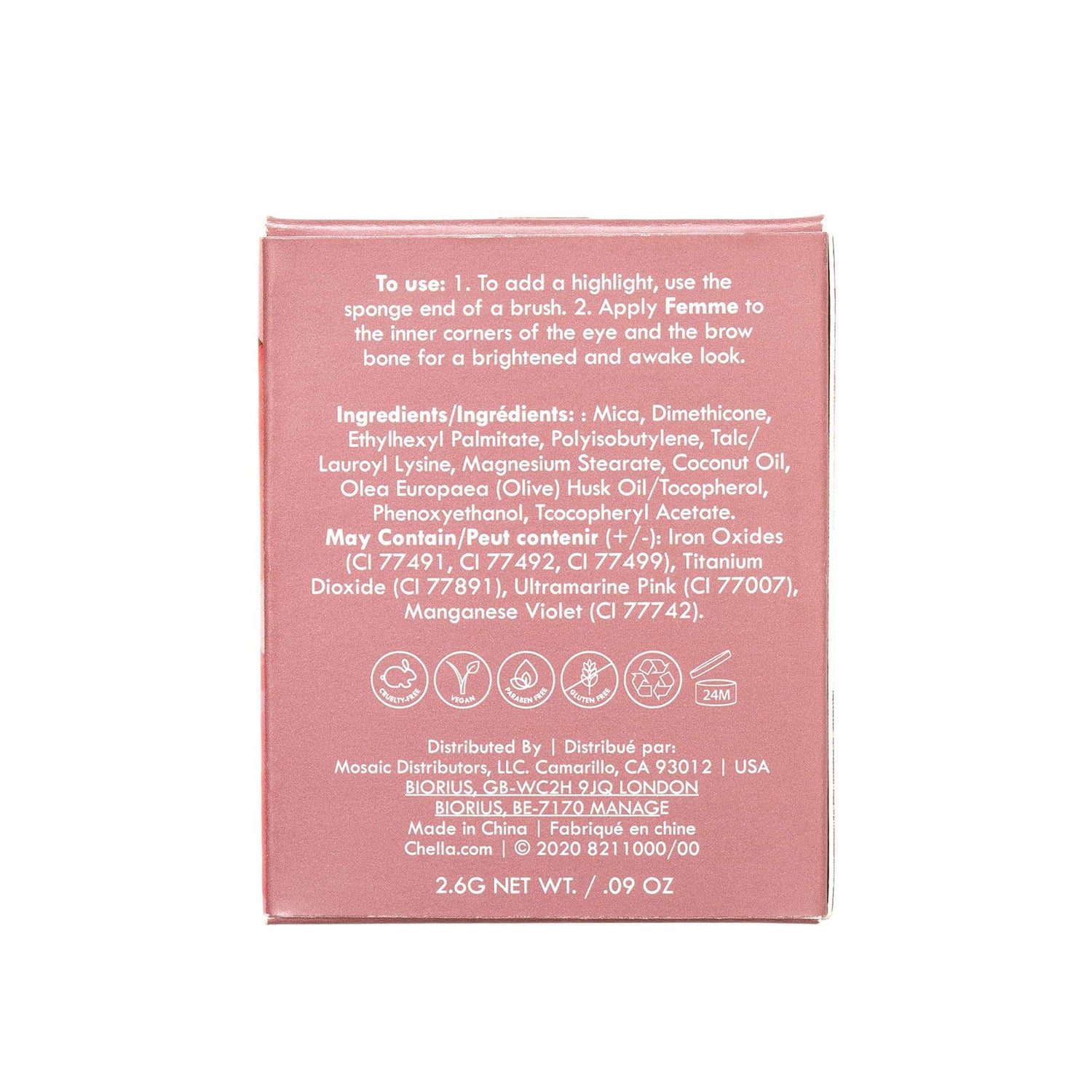 Chella Femme Refill Eyeshadow Pearl - Pearl-esque 2.6g 2110