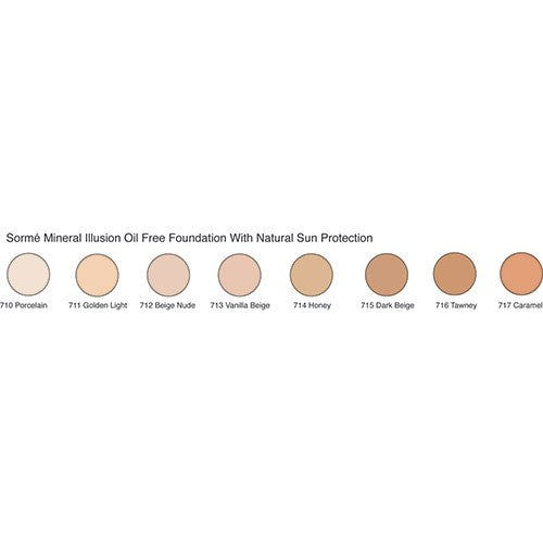 Sorme Mineral Illusion Oil-Free Foundation.8oz-Porcelain 710