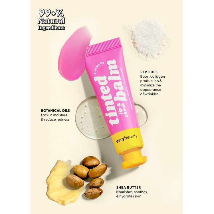 AvryBeauty Tinted Lip & Cheek Balm 10ml Pink Me Up 07148