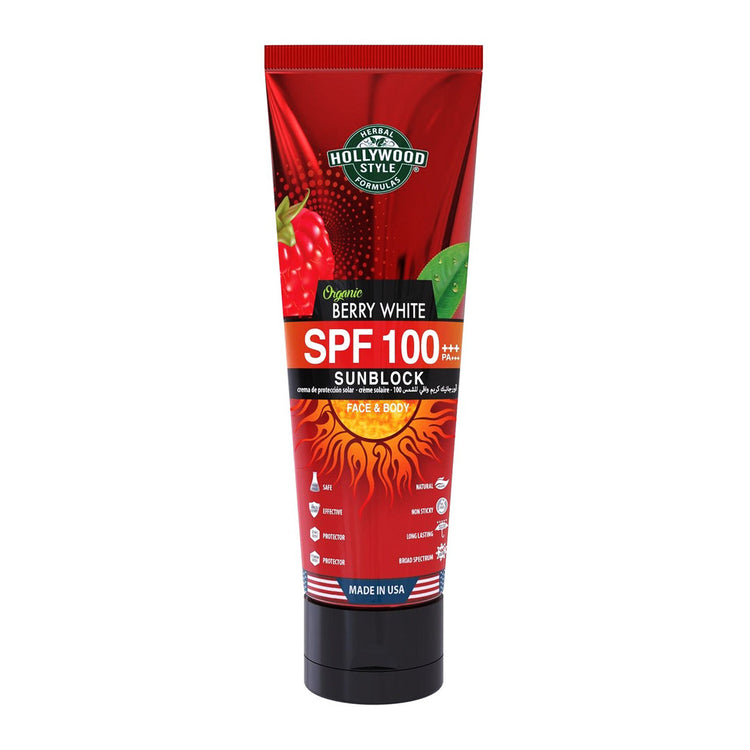 Hollywood Style Berry White SPF-100 Sunblock 37089