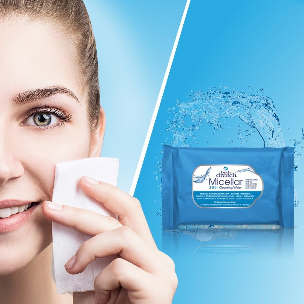 Bodydrench Micellar 3-IN-1 Cleansing Water 30 Wipes 65984