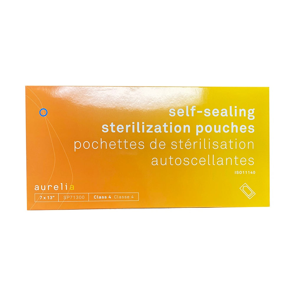 Aurelia Self-Sealing Sterilization Pouches 7"x13"200PK 71300