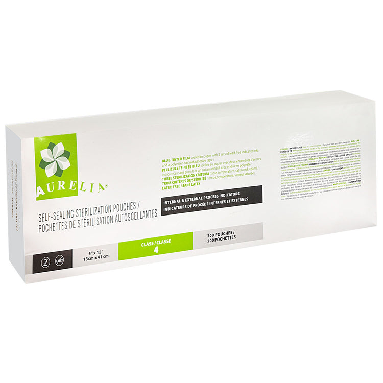 Aurelia Self-Sealing Sterilization Pouches 5"x15"200PK 51500