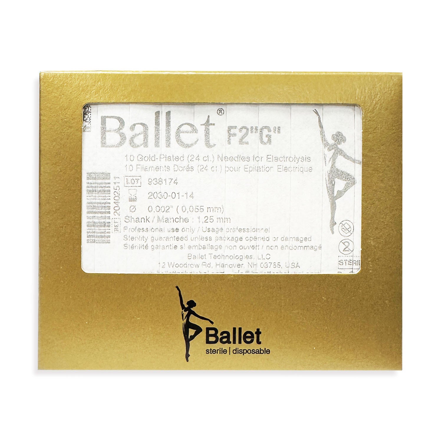 Ballet Gold Ballet Needles 50PK F2"G" 02511