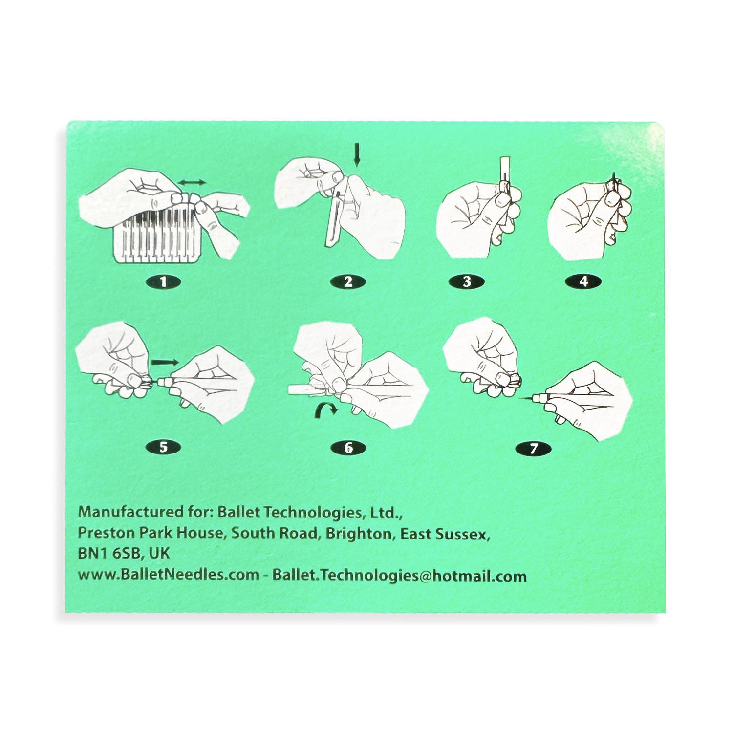 Ballet Stainless Steel Electrolysis Needles F5 -50/pk 02504
