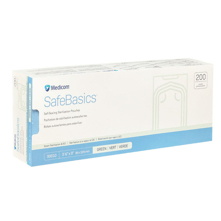 Medicom SafeBasic Sterilization Pouches 3.5"x9" 99010