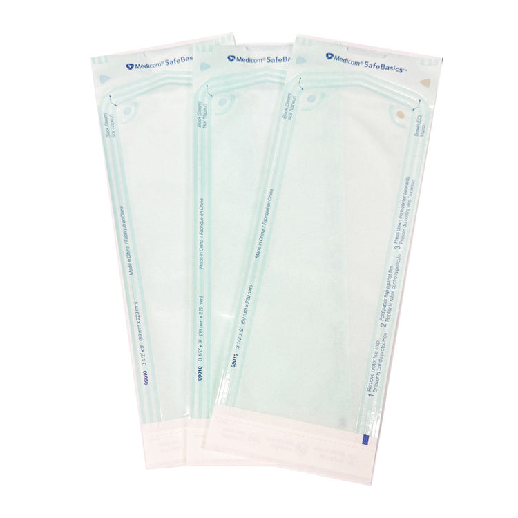 Medicom SafeBasic Sterilization Pouches 3.5"x9" 99010
