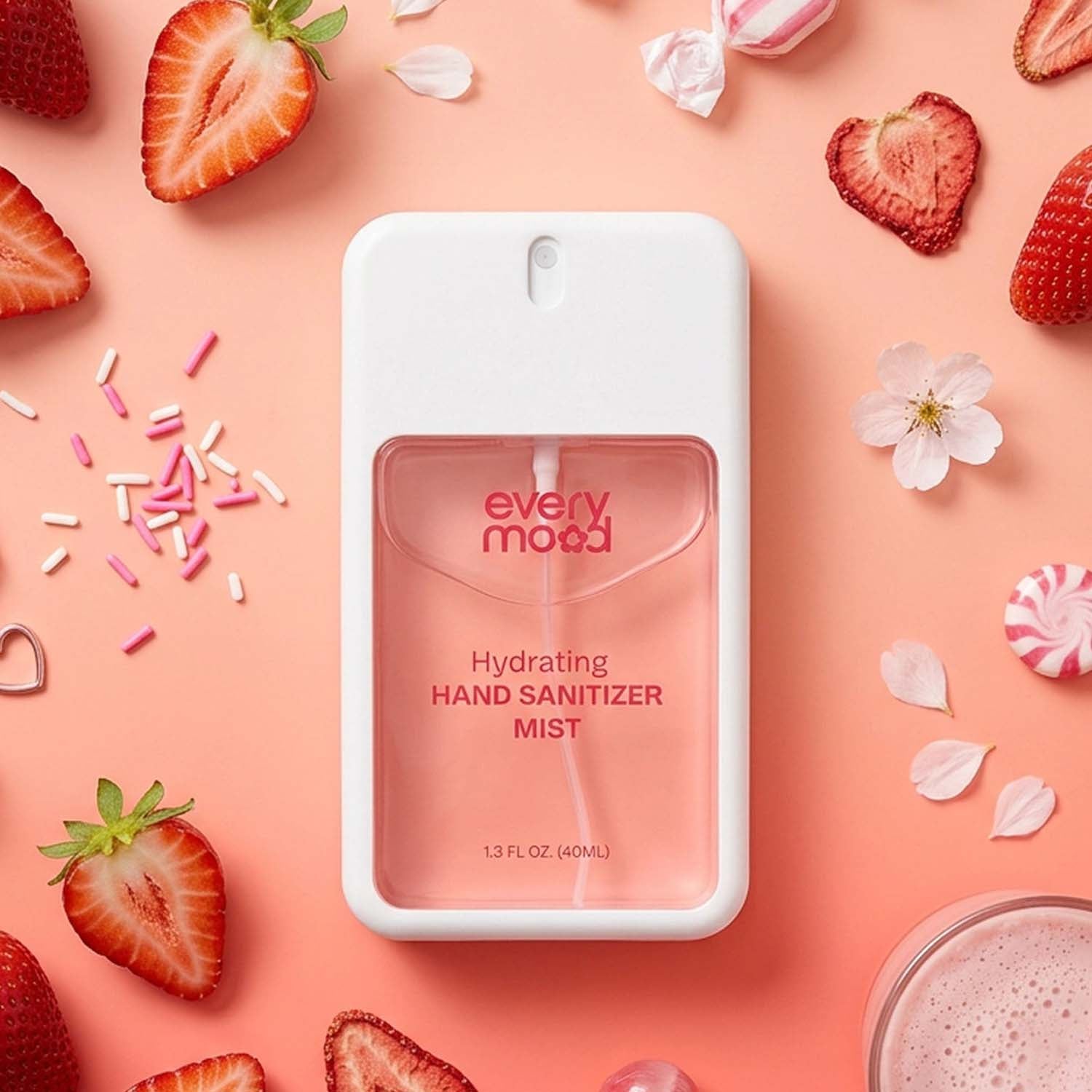 Everymood Liquid Hand Sanitizer Mist 1.3 oz Strawberry 46019