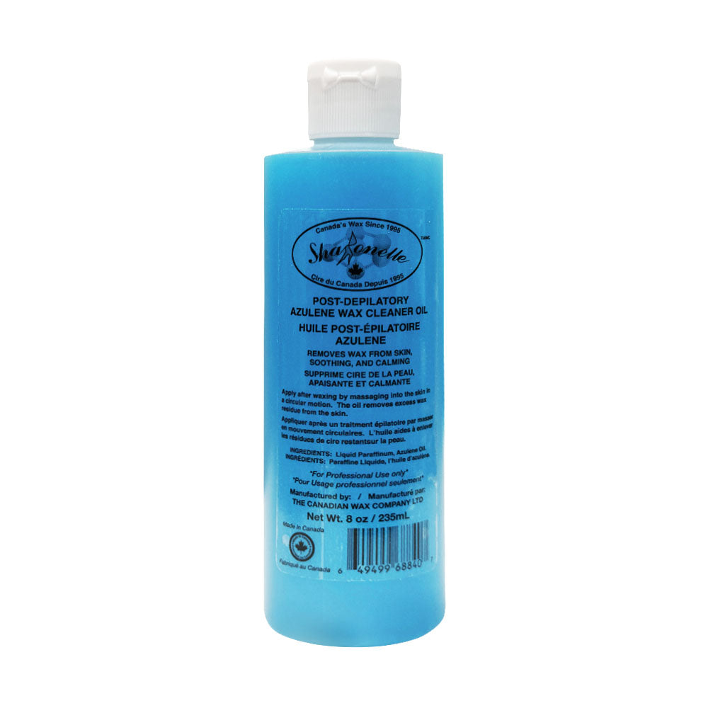 Sharonelle Post-Depilatory Azulene Wax Cleaner Oil 8 oz AO-8
