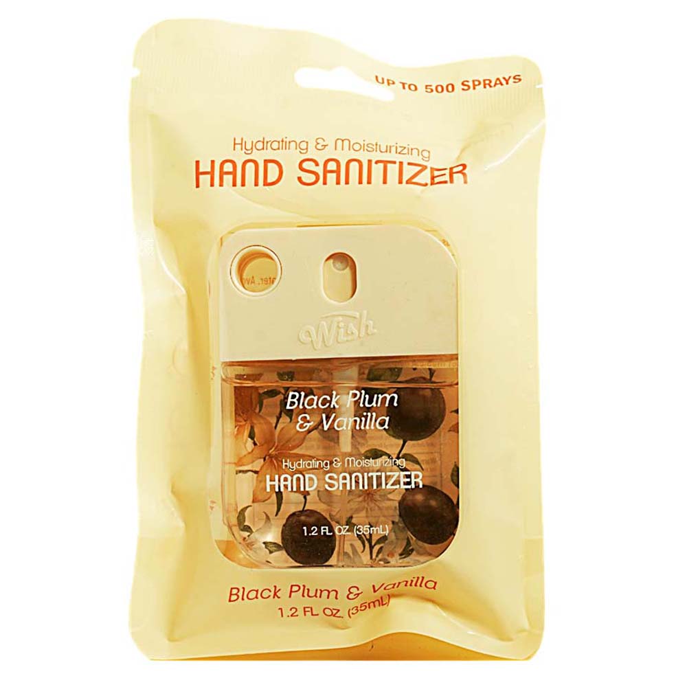 Wish Liquid Hand Sanitizer Spray Black Plum & Vanilla 60382