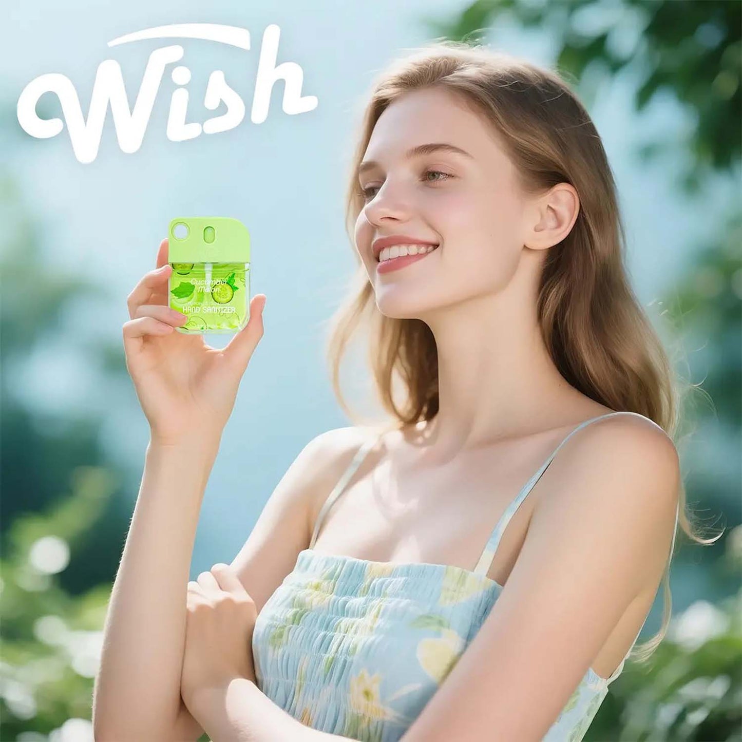 Wish Liquid Hand Sanitizer Spray 1.2oz Cucumber 60381