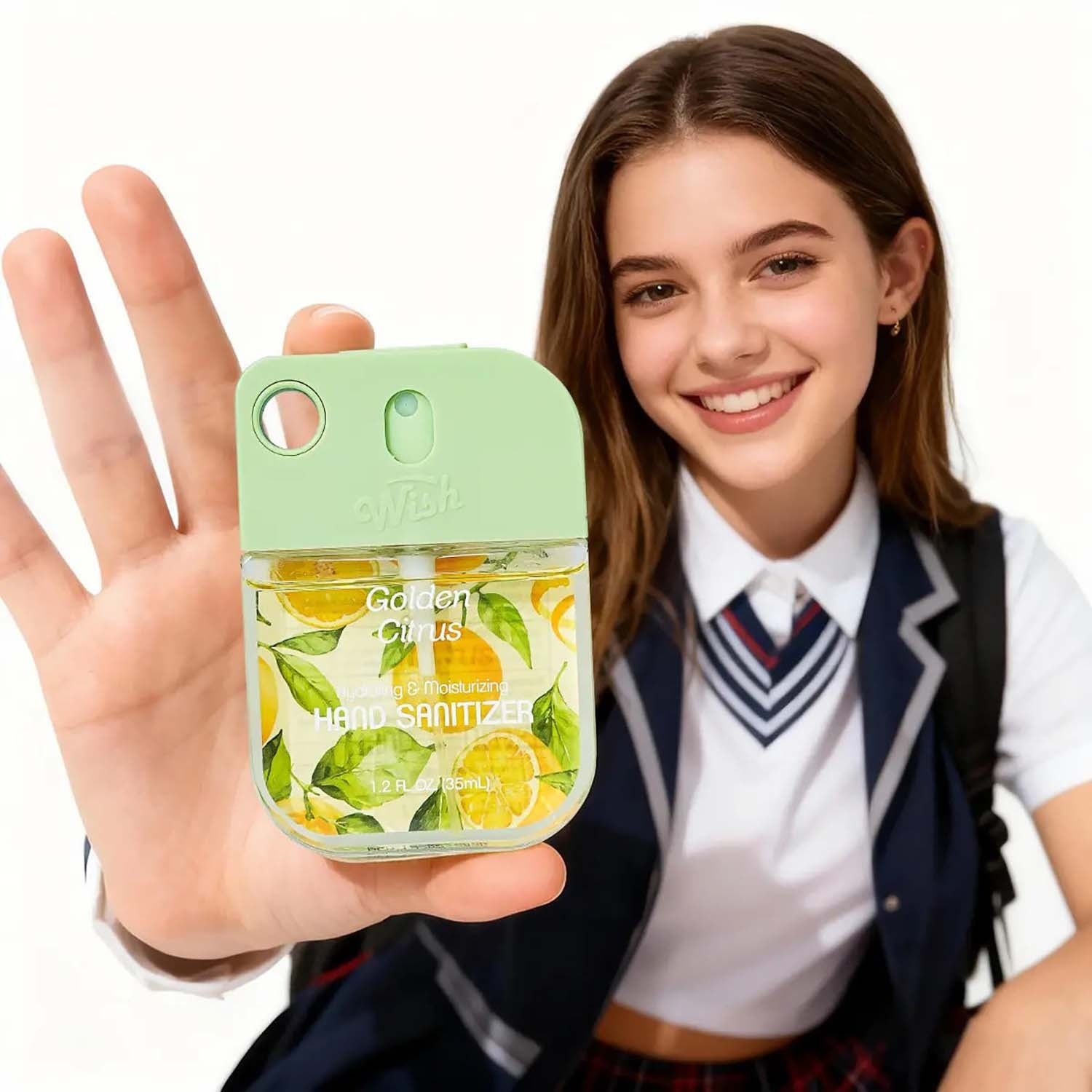Wish Liquid Hand Sanitizer Spray 1.2oz Golden Citrus 60382