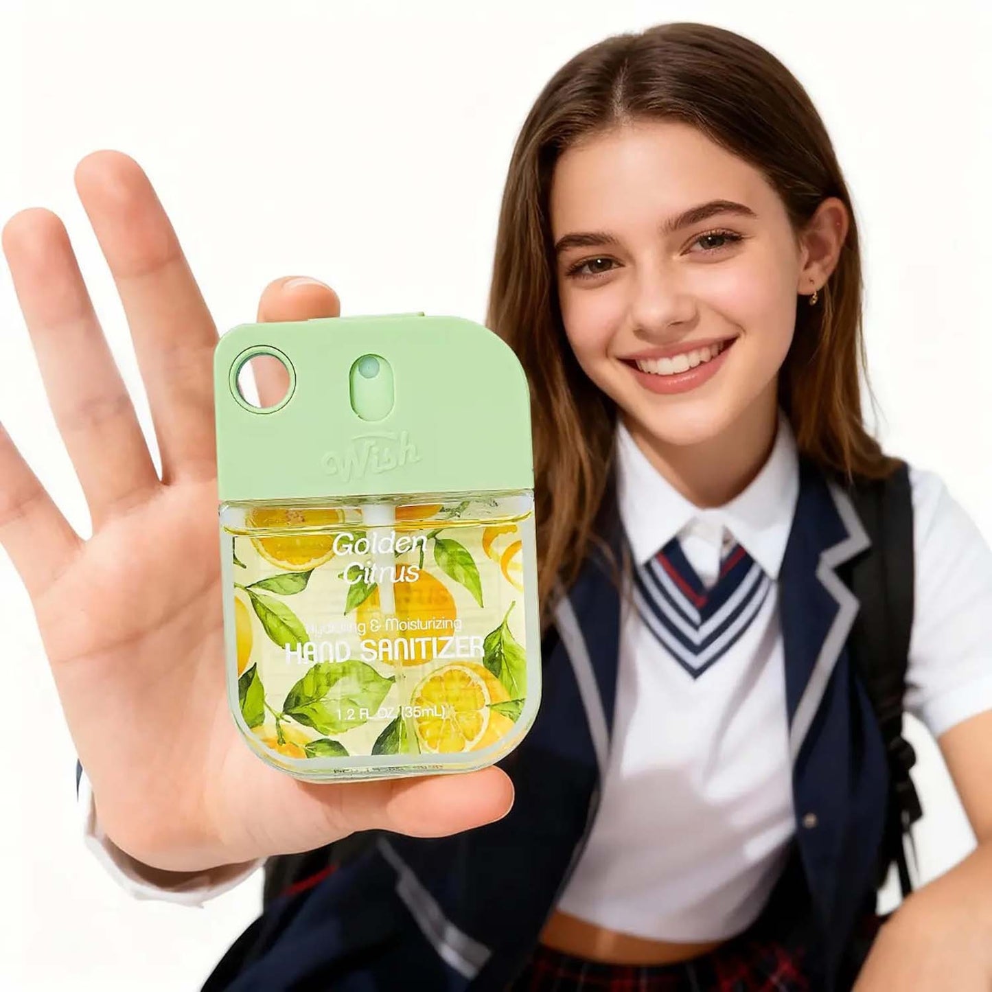 Wish Liquid Hand Sanitizer Spray 1.2oz Golden Citrus 60382