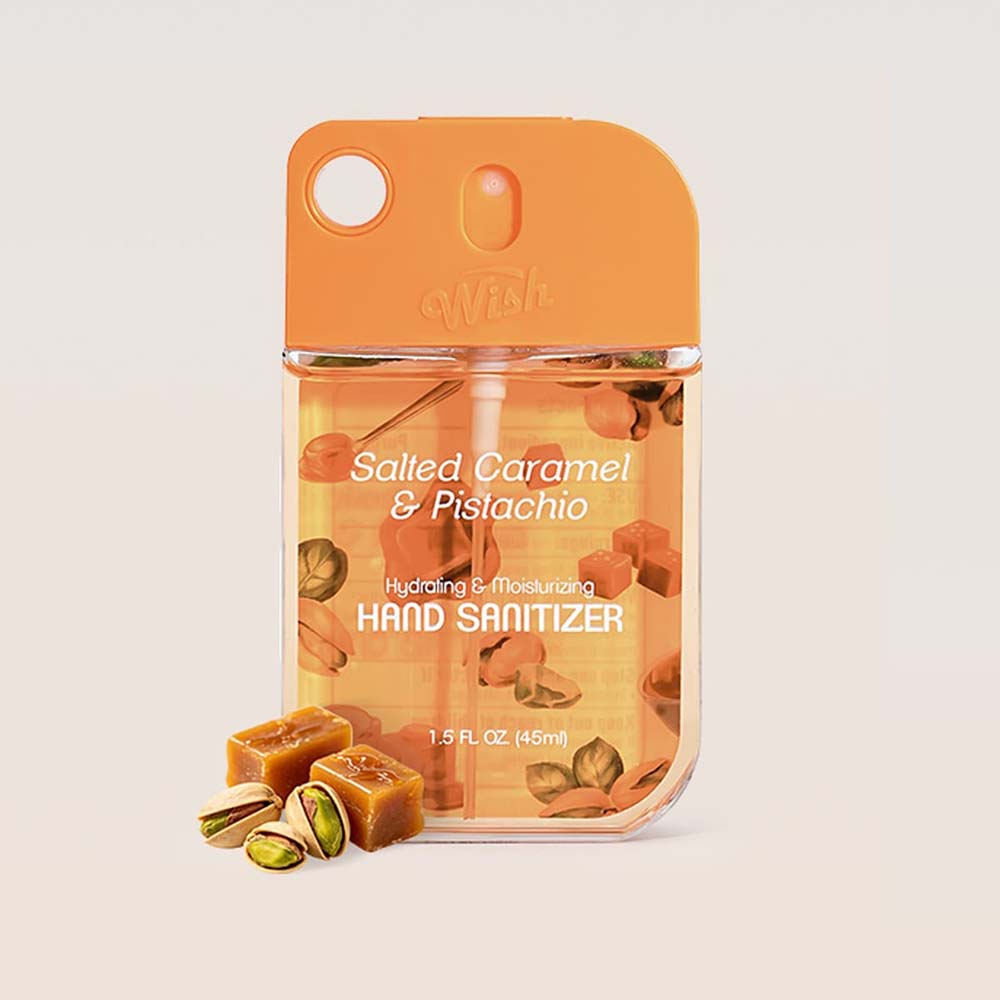 Wish Liquid Hand Sanitizer Spray 1.5oz Salted Caramel 60386