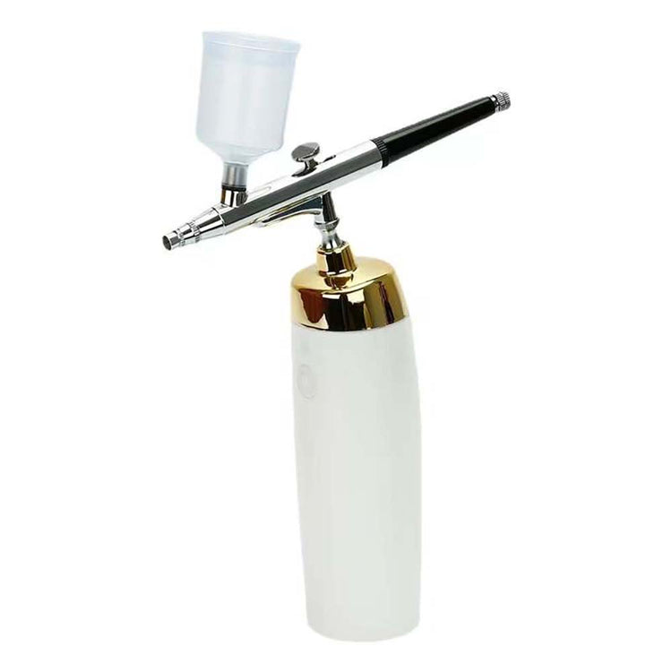 Portable High Pressure Dual-Action Airbrush Kit White 10024