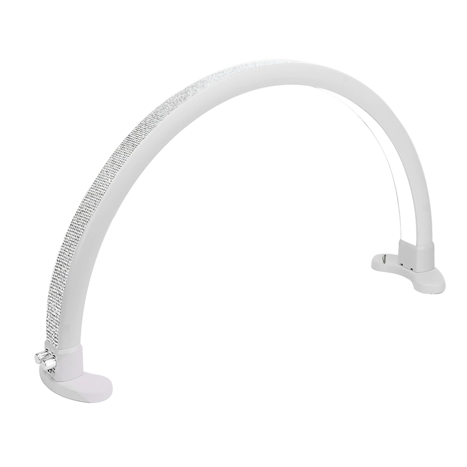 Ikonna Half Moon Nail Desk Lamp Silver Rhinestones LMP-HM-SR