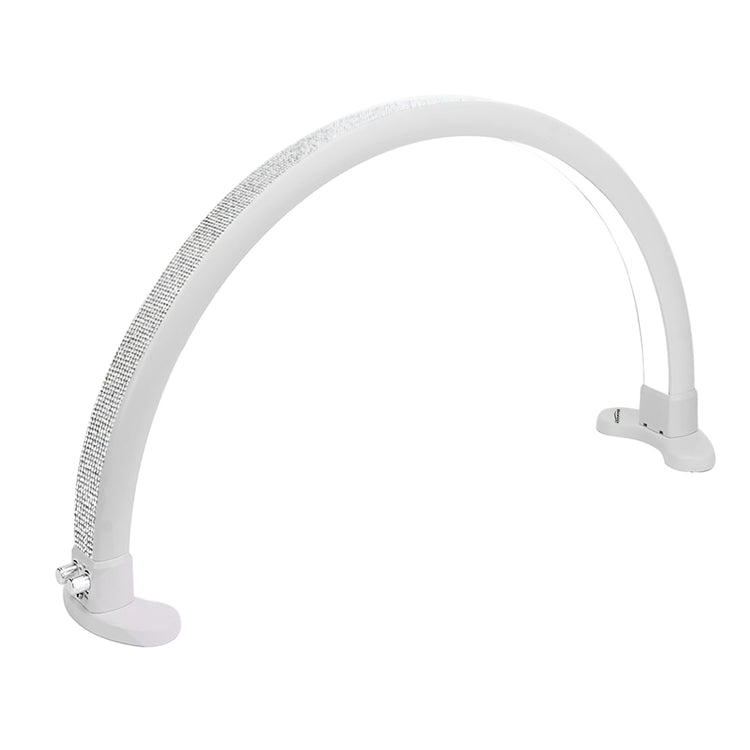 Ikonna Half Moon Nail Desk Lamp Silver Rhinestones LMP-HM-SR
