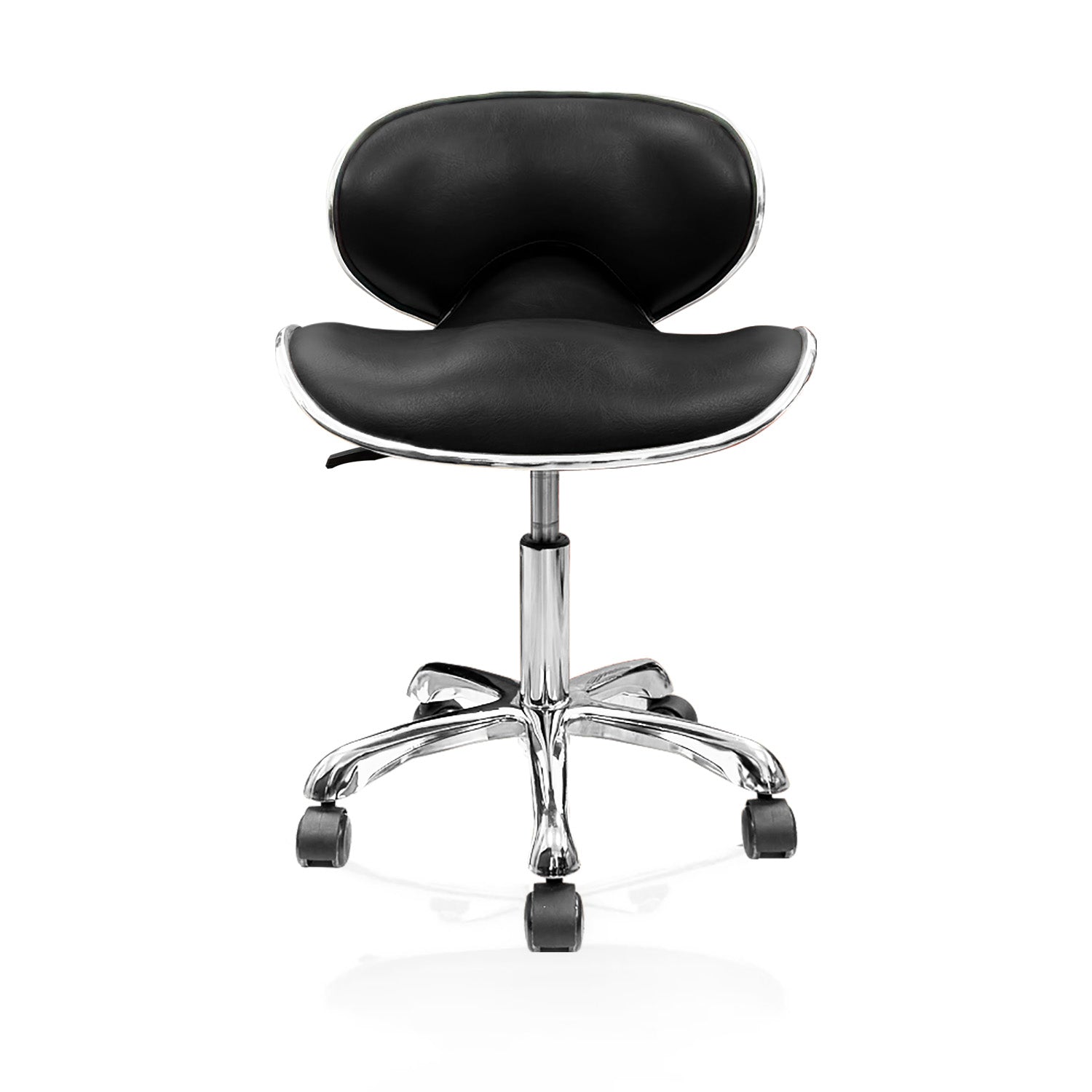 Ikonna Euro Pedi/Mani Stool Black 17" x 22.5" FBC-9MB